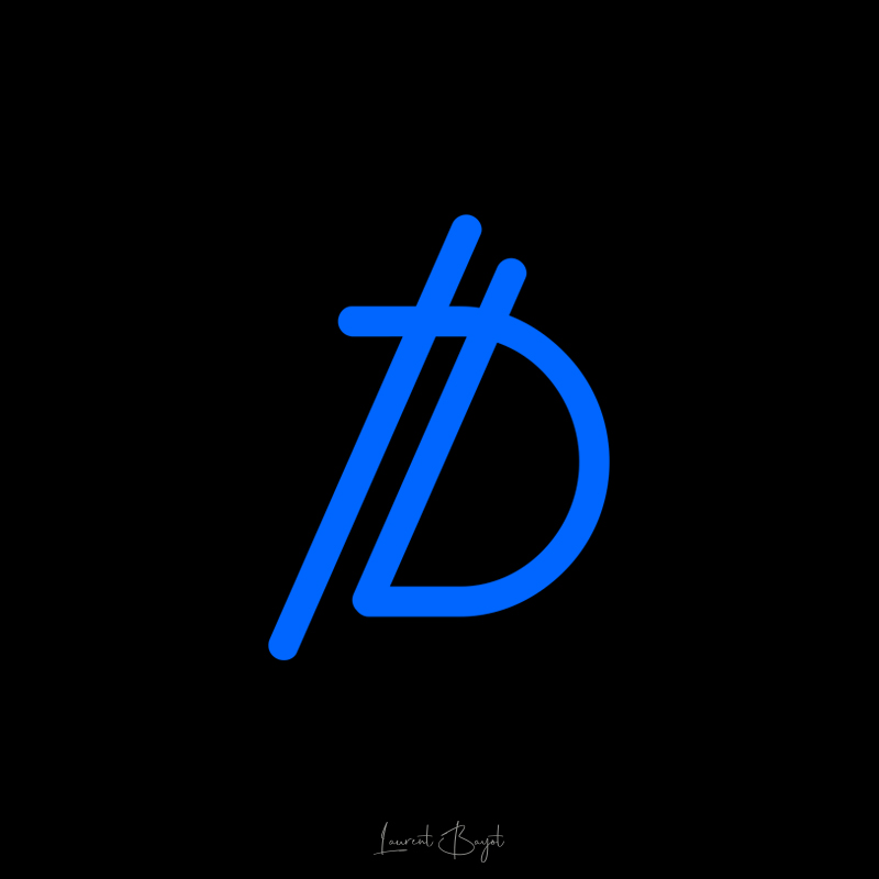 logo monogramme bleu