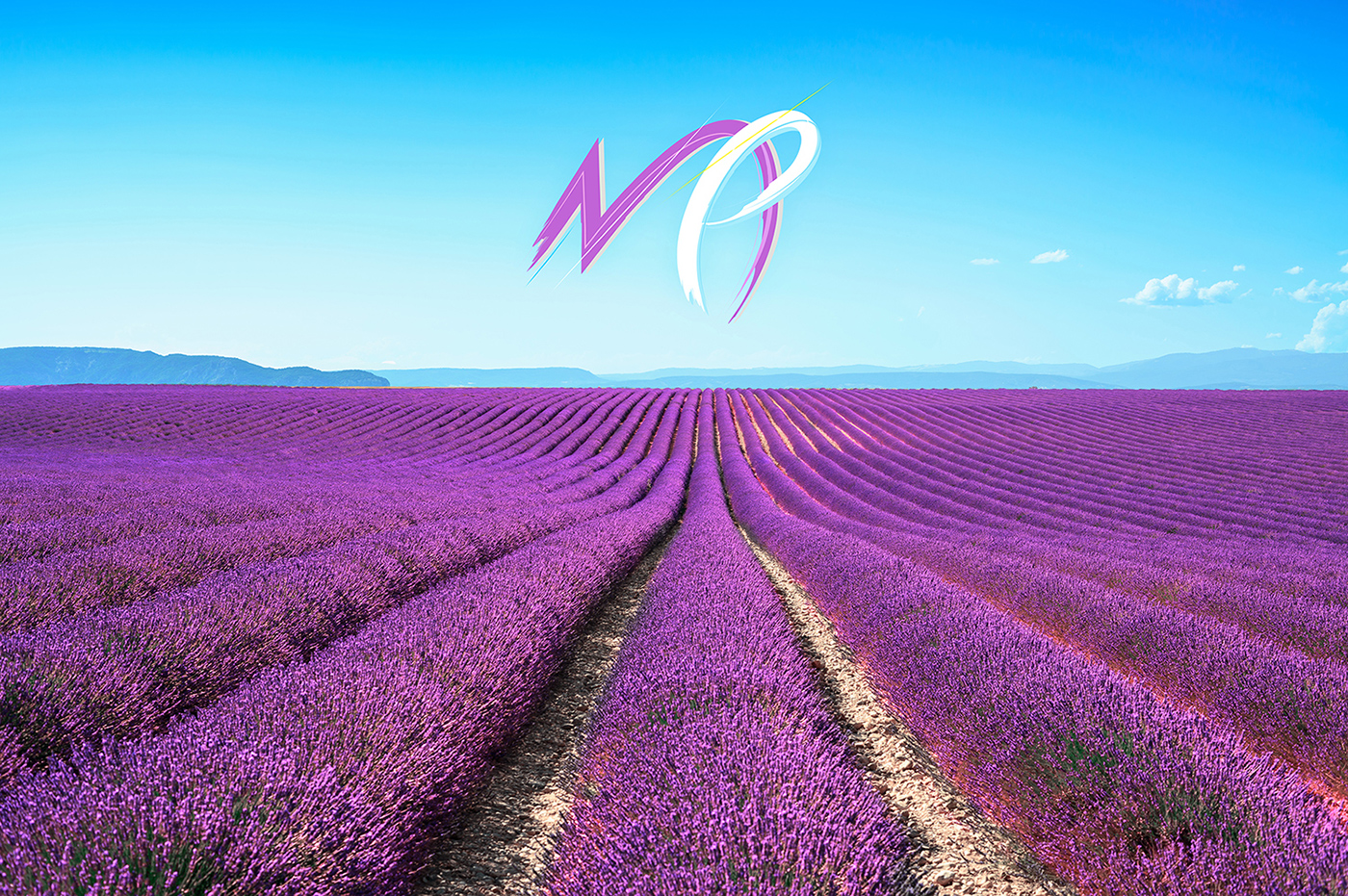 logo pinceau violet blanc