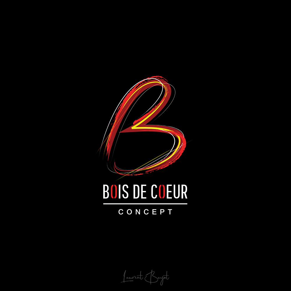 logo pinceau lettre rouge
