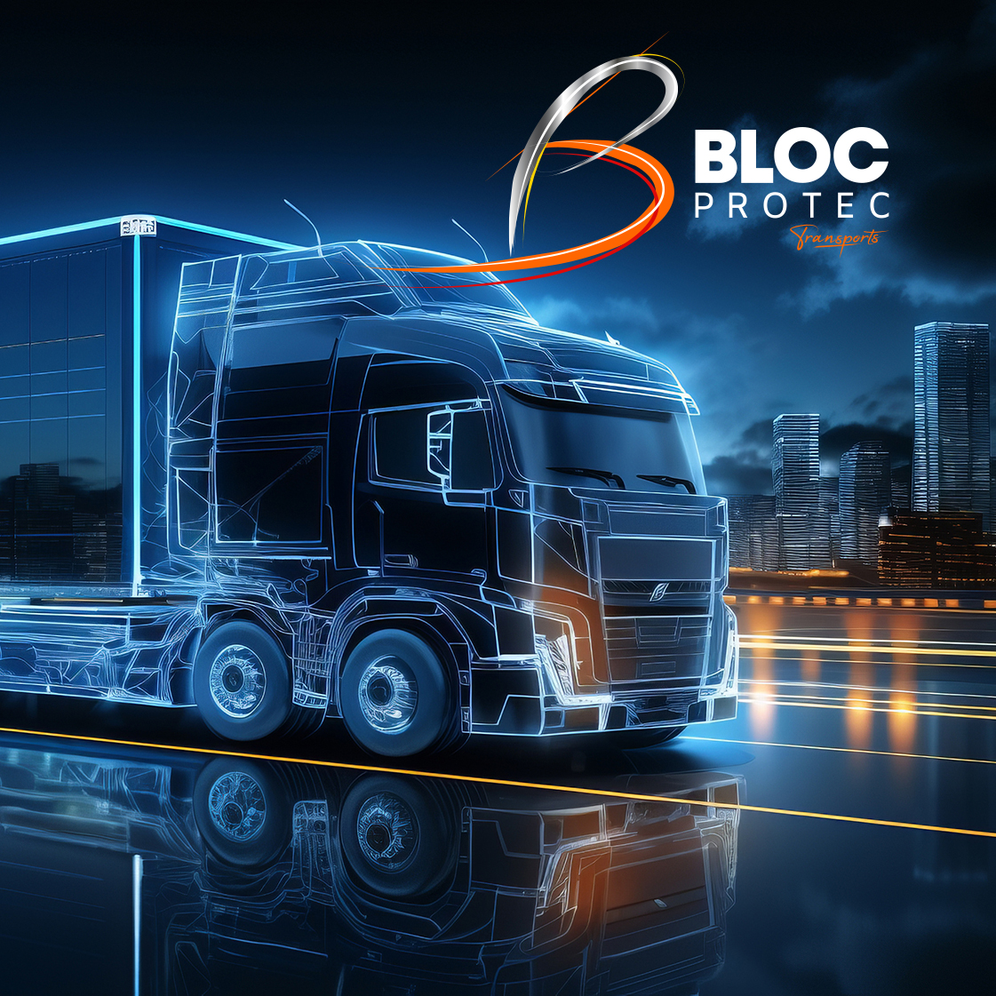 logo pinceau orange blanc métal