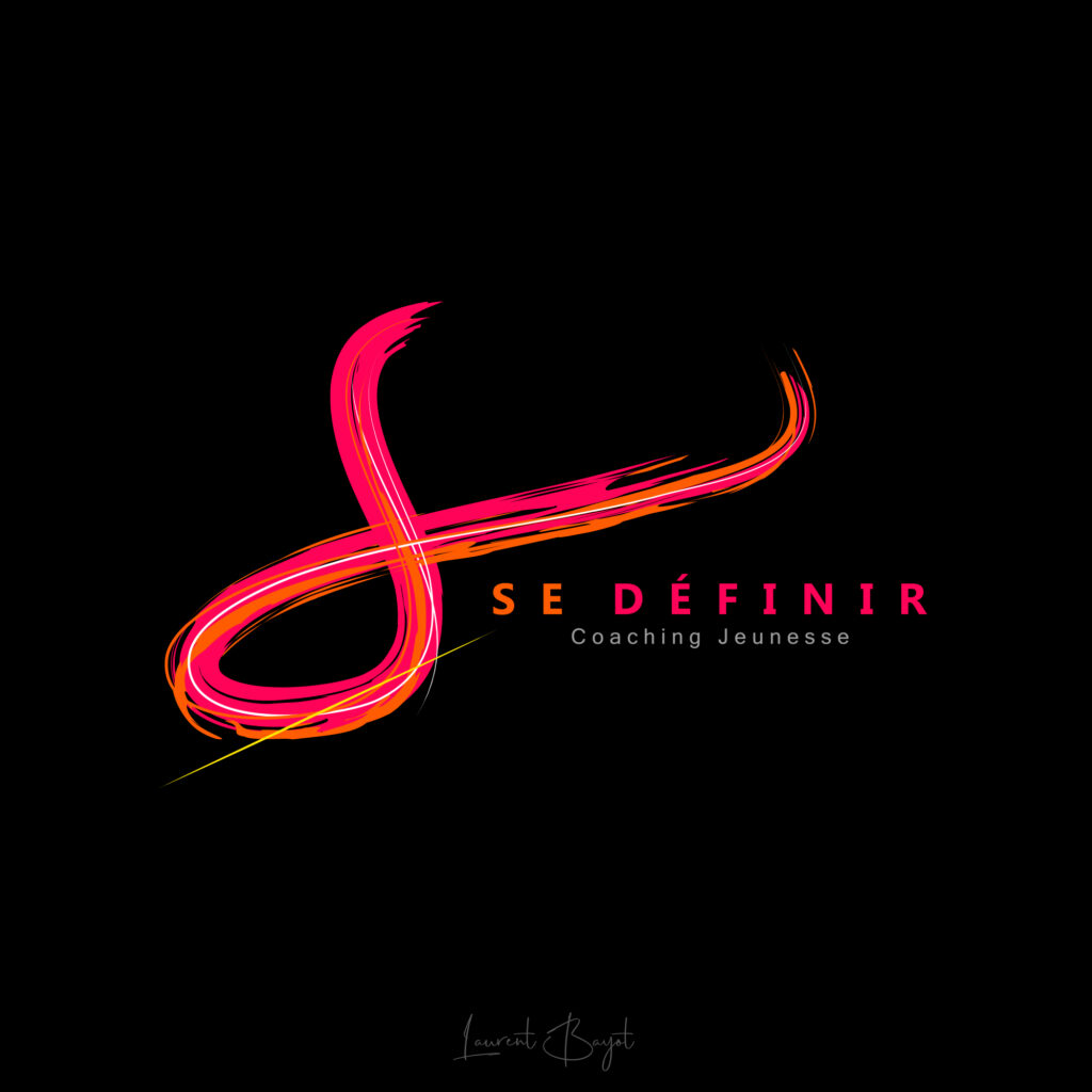 logo rose fluo pinceau